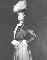 La Dame à la rose (Mrs Rémy Salvator) - Detail