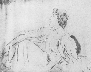 Reproduction d'une étude pour un portrait de Liane de Pougy